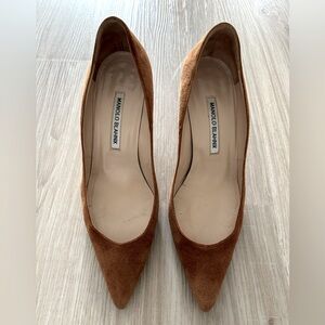 MANOLO BLAHNIK KIETTA Brown suede